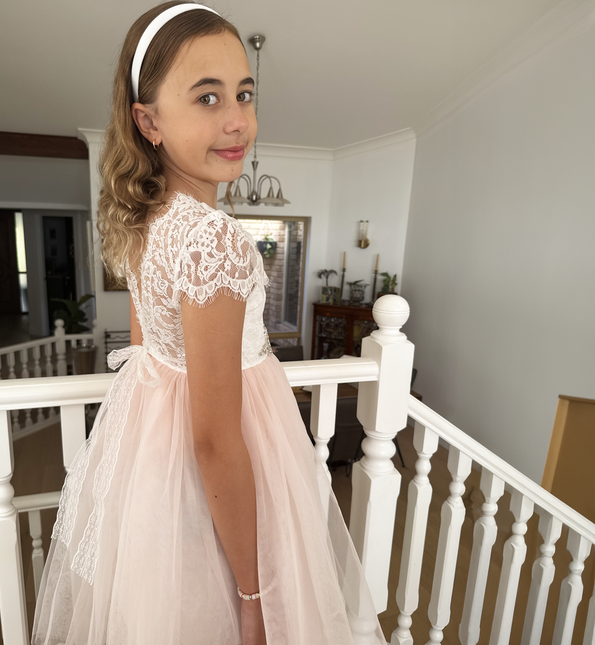 Hazel in Baby Pink ~  Flower Girl /Party Dress