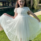 Audrey in Ivory White  (Baby + Toddler) ~ Party or Flower Girl Dress