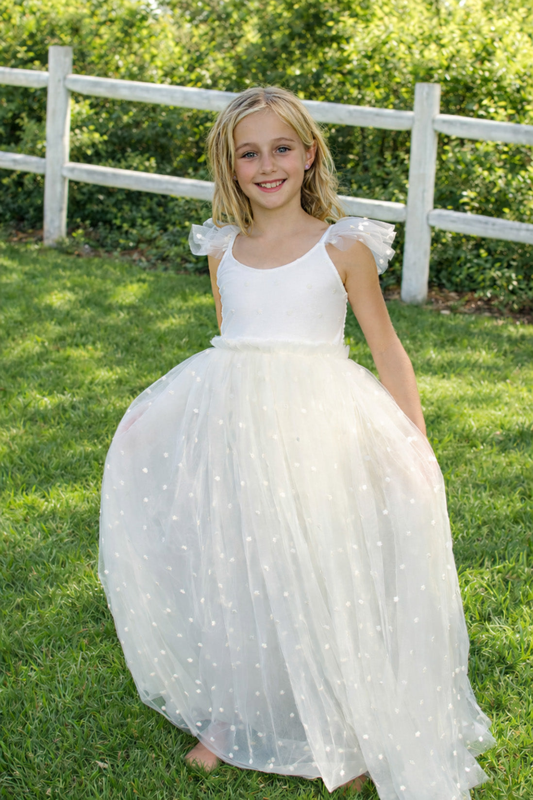 Heidi ~ Antique Cream Party Girl Dress