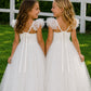 Heidi ~ Ivory White Party Girl Dress /Flower Girl Dress