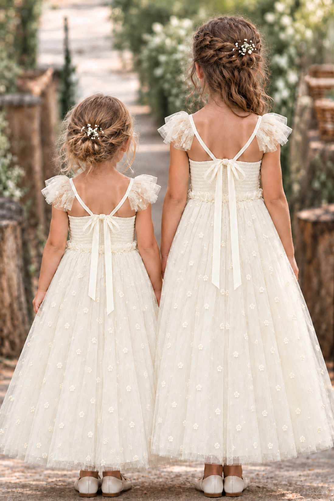 Heidi ~ Antique Cream Party Girl Dress
