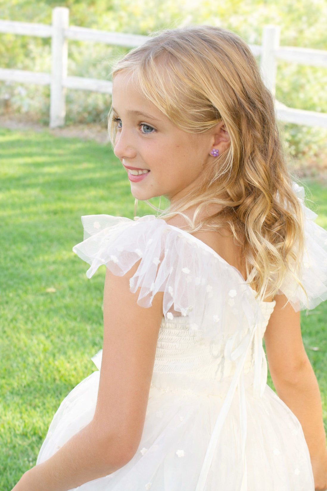 Heidi ~ Antique Cream Party Girl Dress