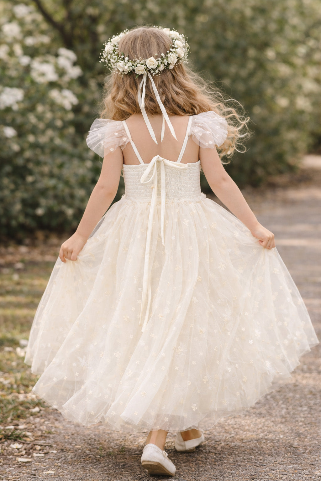 Heidi ~ Antique Cream Party Girl Dress
