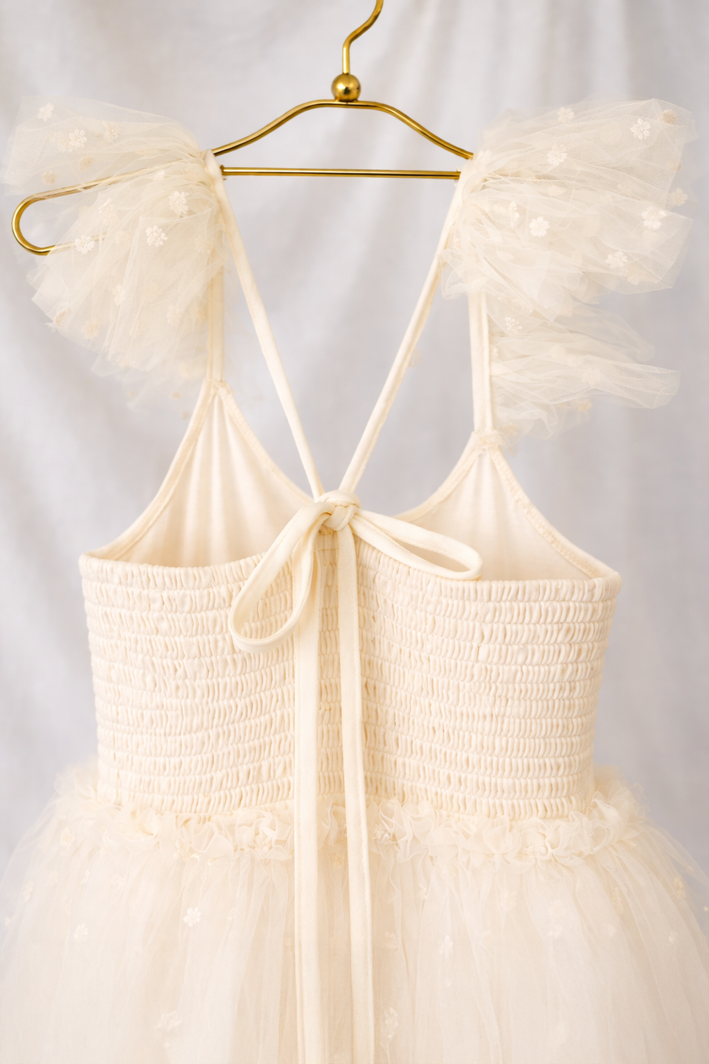 Heidi ~ Antique Cream Party Girl Dress