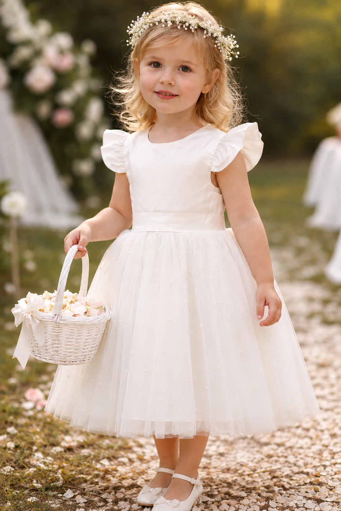 Helena in Ivory White ~ Luxurious Ceremonial Dress