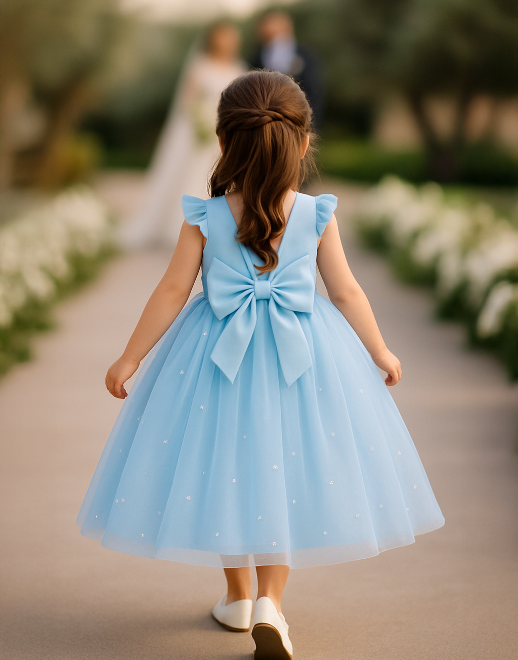 Helena in Baby Blue ~ Luxurious Party Dress