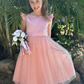 Helena in Dusty Rose ~ Luxurious Flower Girl or Party Dress