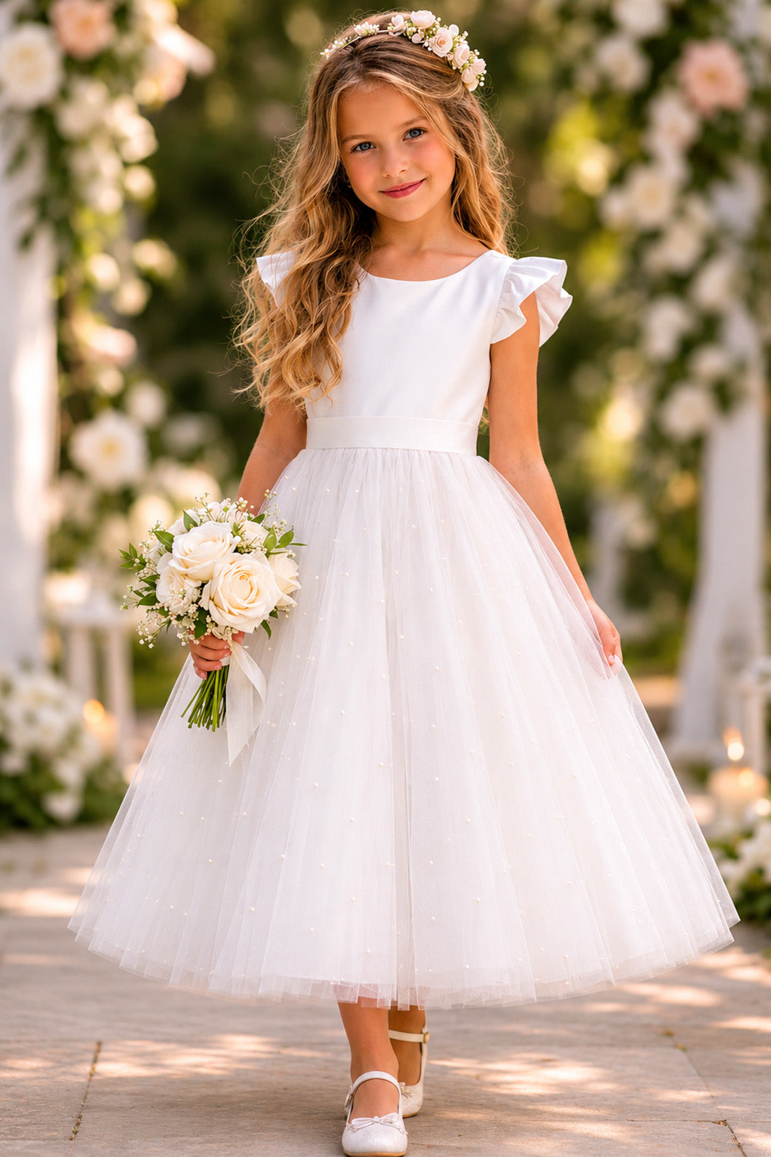 Helena in Ivory White ~ Luxurious Ceremonial Dress