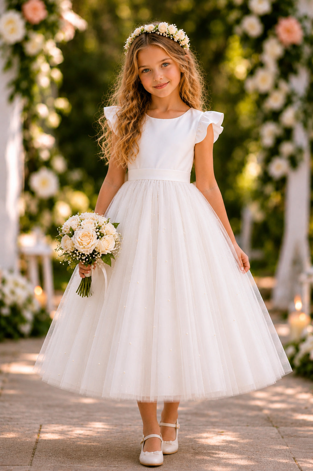 Helena in Ivory White ~ Luxurious Ceremonial Dress