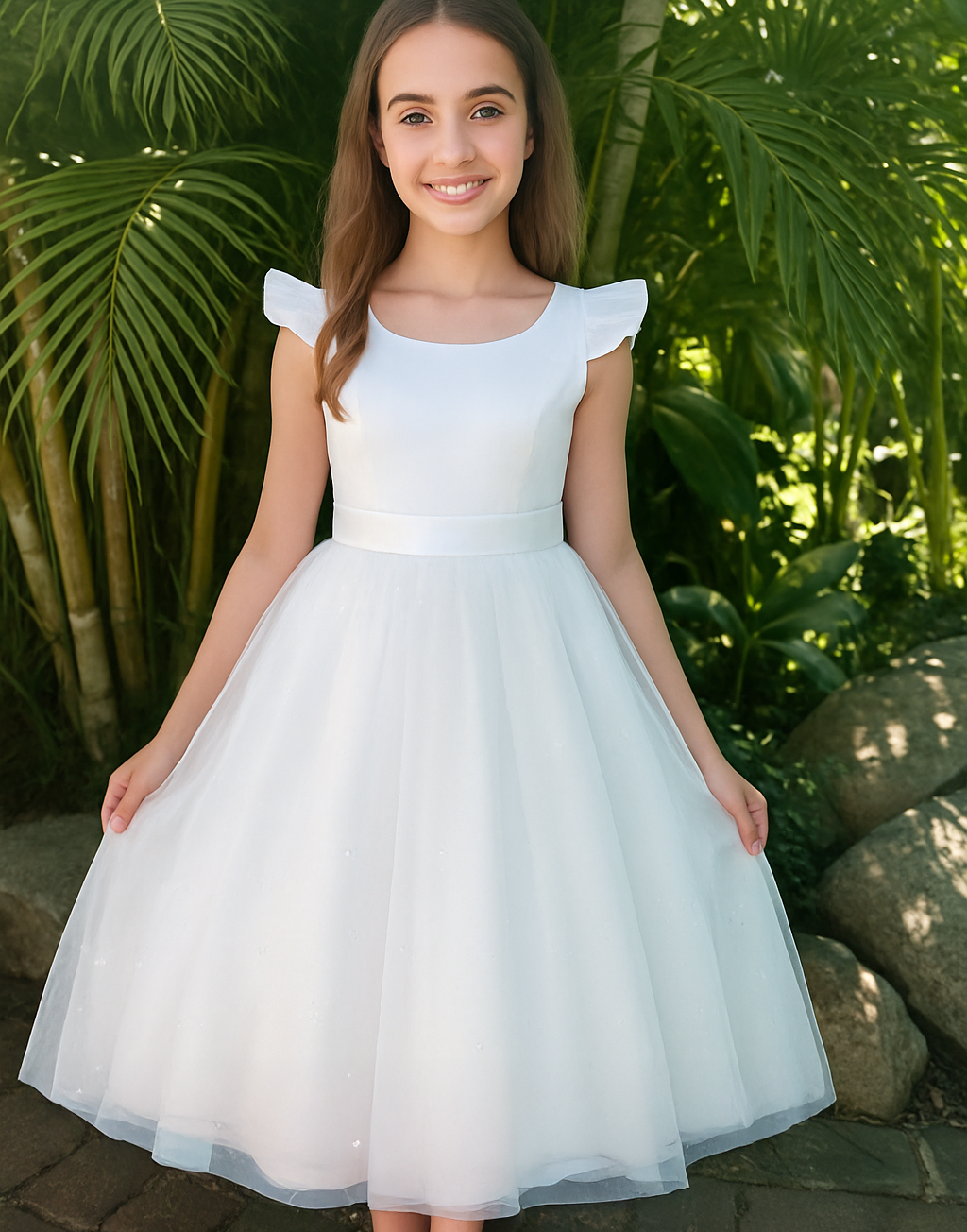 Helena in Ivory White ~ Luxurious Ceremonial Dress