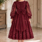 Holly in Burgundy ~ Party or Flower Girl Dress