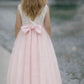 Honey in Baby Pink ~ Party or Flower Girl Dress + Sash