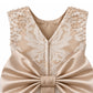 Maryanne in Golden Honey + Ivory White Skirt - Flower Girl Dress
