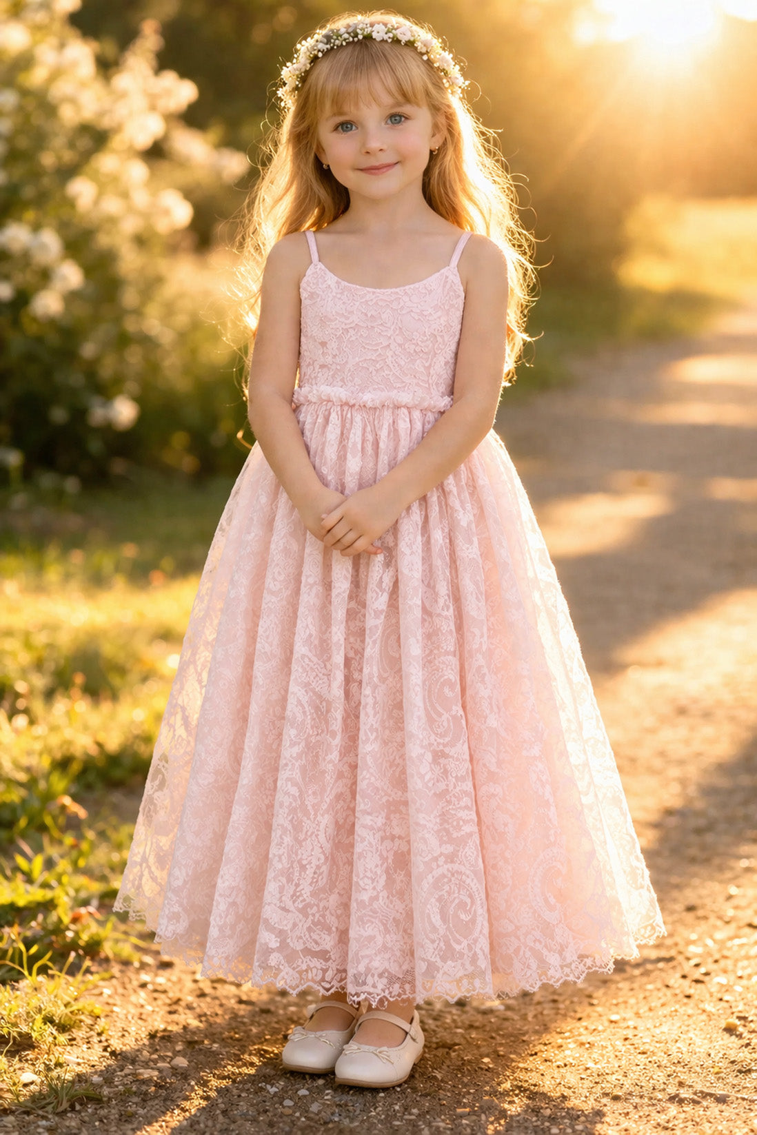 Hope ~ Ballet Pink Party Girl Dress /Flower Girl Dress