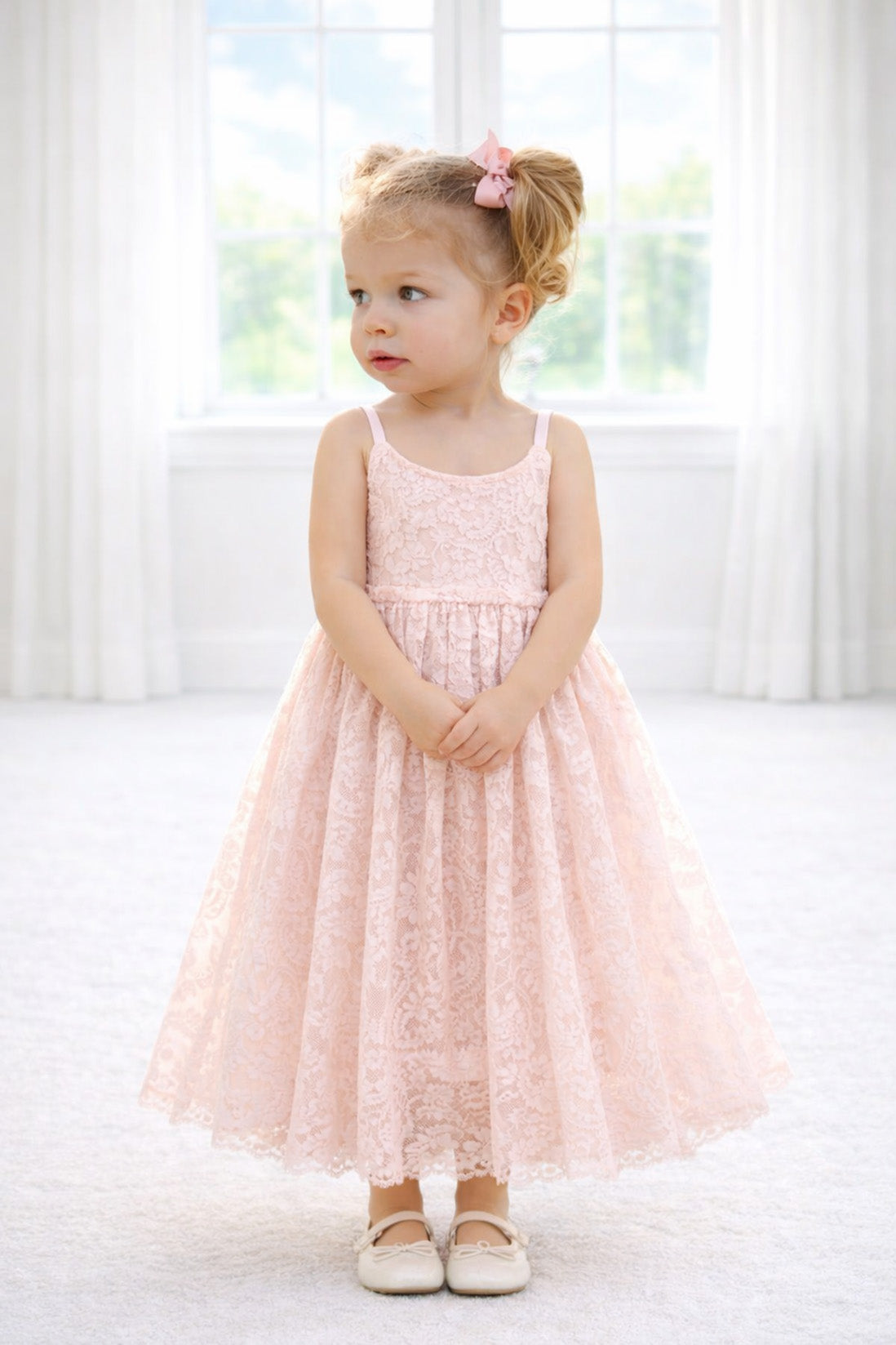 Hope ~ Ballet Pink Party Girl Dress /Flower Girl Dress
