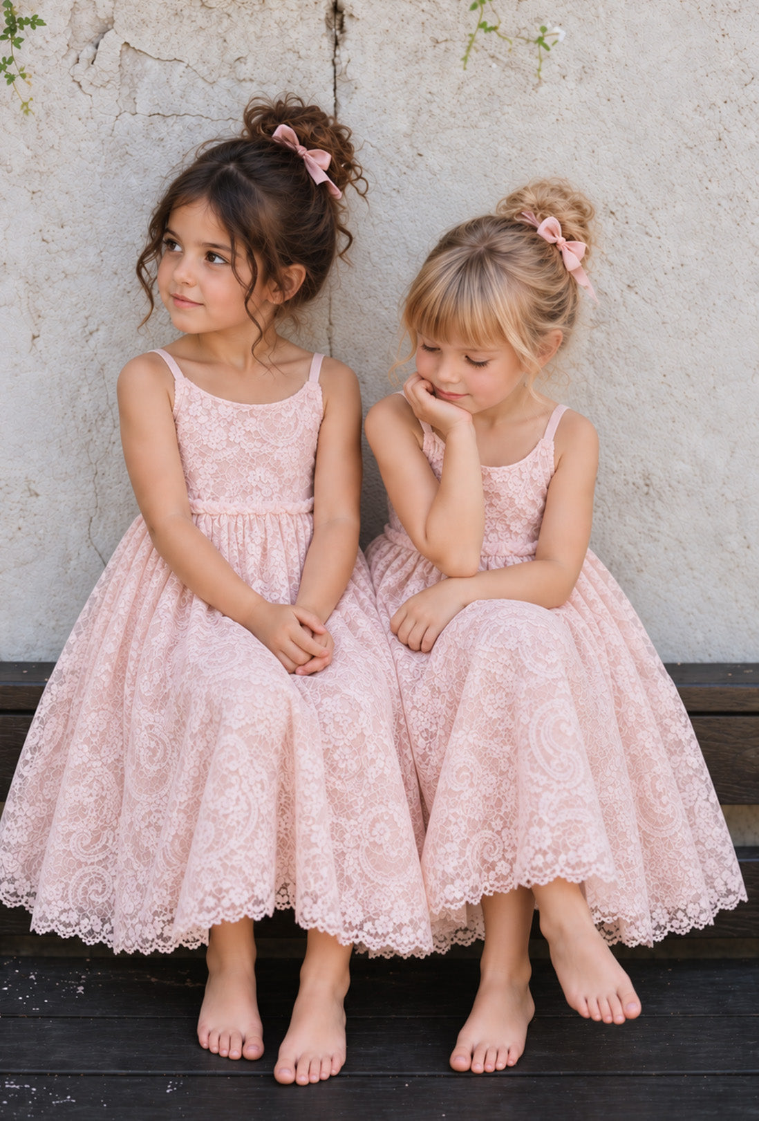 Hope ~ Ballet Pink Party Girl Dress /Flower Girl Dress
