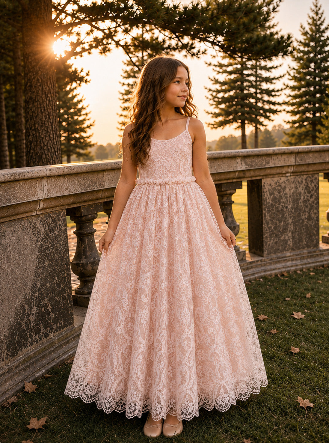 Hope ~ Ballet Pink Party Girl Dress /Flower Girl Dress