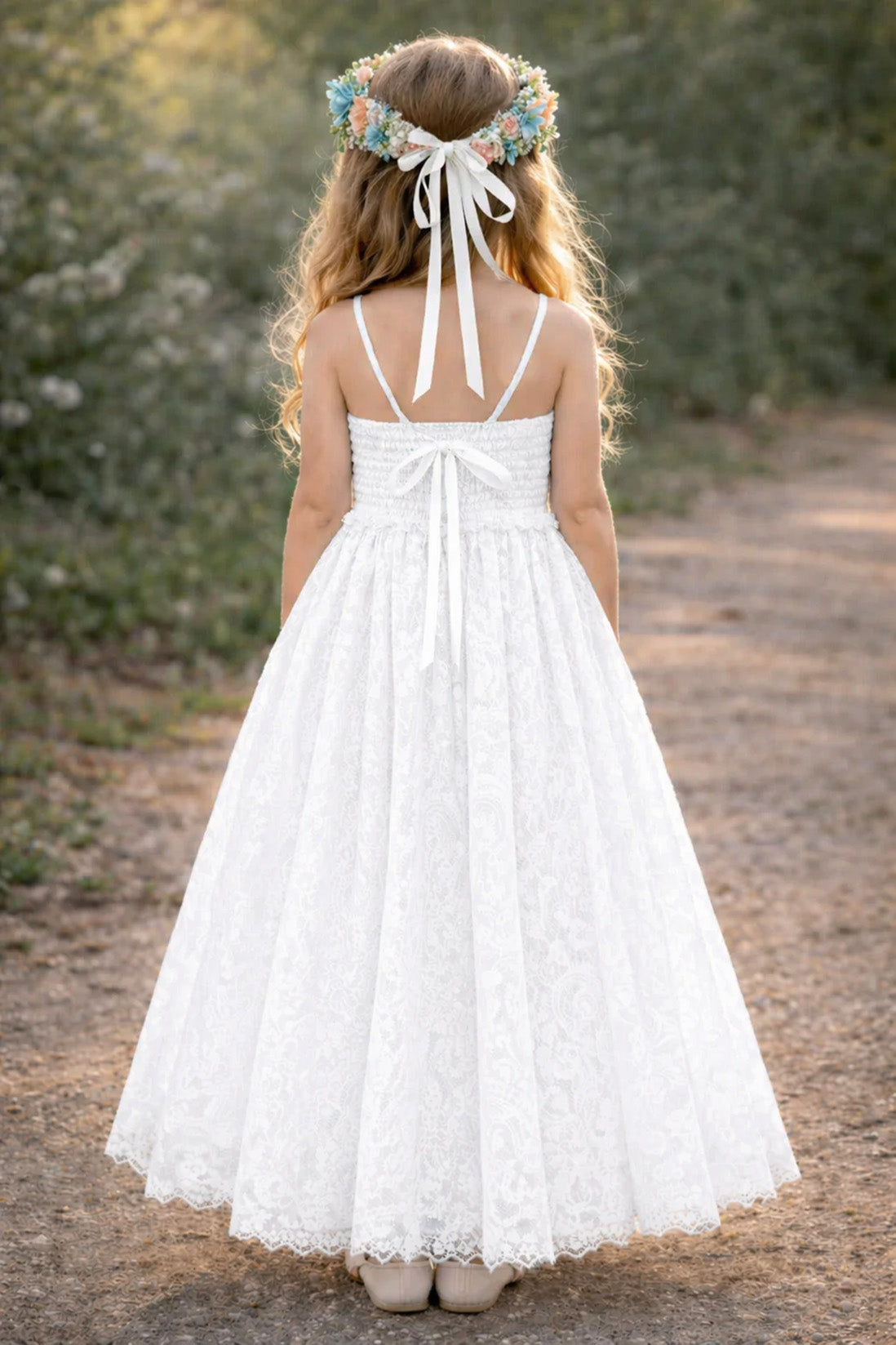 PREORDER - Hope ~ Ivory White Party Girl Dress /Flower Girl Dress