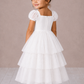 Isla ~ Ivory White Spotty Party Girl Dress {Baby + Toddler}