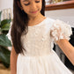 Josephine in Ivory White - A-line Flower Girl or Communion Dress