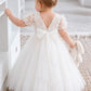 Josephine in Ivory White - A-line Flower Girl or Communion Dress {Baby + Toddler}