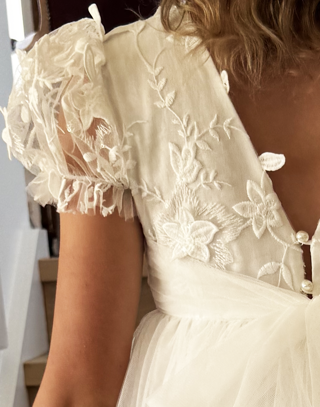 Josephine in Ivory White - A-line Flower Girl or Communion Dress