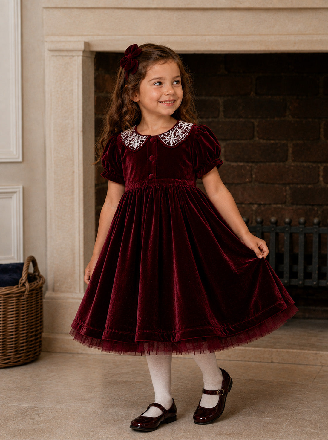Joy in Burgundy ~ Party Dress