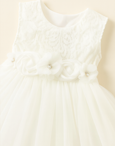 Juniper in Ivory White  Party or Flower Girl Dress