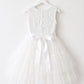 Juniper in Ivory White  Party or Flower Girl Dress