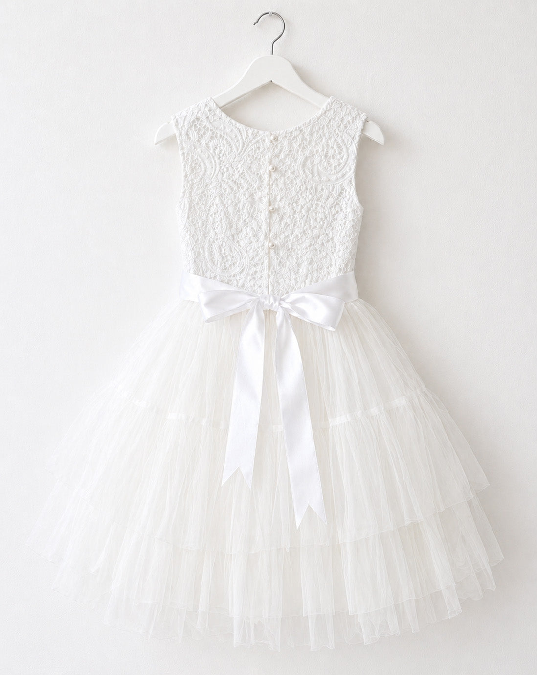 Juniper in Ivory White  Party or Flower Girl Dress