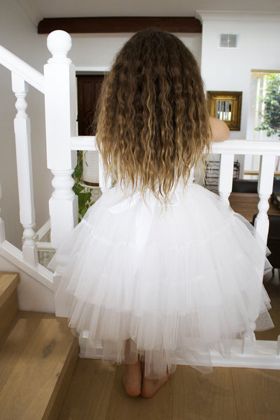 Juniper in Ivory White  Party or Flower Girl Dress