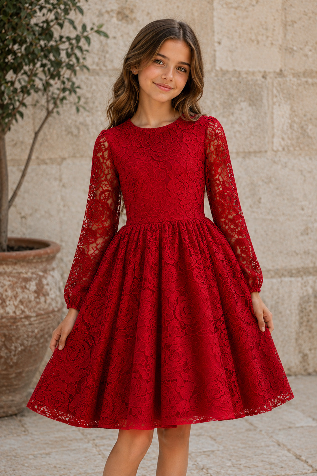 Lacy Party Dress (Tween/Teen)