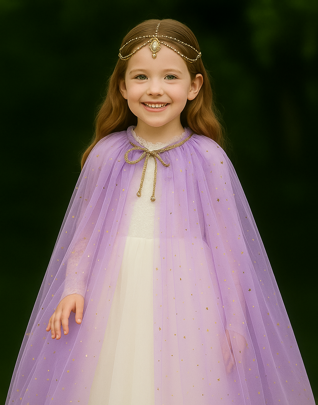 Marshmallow Cape ~ A Perfect Christmas Gift For Girls with a Pink Satin Drawstring Bag
