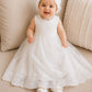 Lilith - Baptism Christening Gown with Bonnet