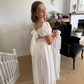 Lucille ~ Ivory Luxurious Flower Girl Dress