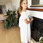 Lucille ~ Ivory Luxurious Flower Girl Dress