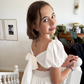 Lucille ~ Ivory Luxurious Flower Girl Dress