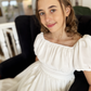 Lucille ~ Ivory Luxurious Flower Girl Dress