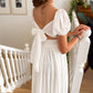 Lucille ~ Ivory White Luxurious Party Girl Dress