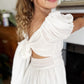 Lucille ~ Ivory White Luxurious Party Girl Dress