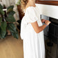 Lucille ~ Ivory White Luxurious Party Girl Dress