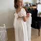Lucille ~ Ivory Luxurious Flower Girl Dress