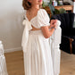 Lucille ~ Ivory White Luxurious Party Girl Dress