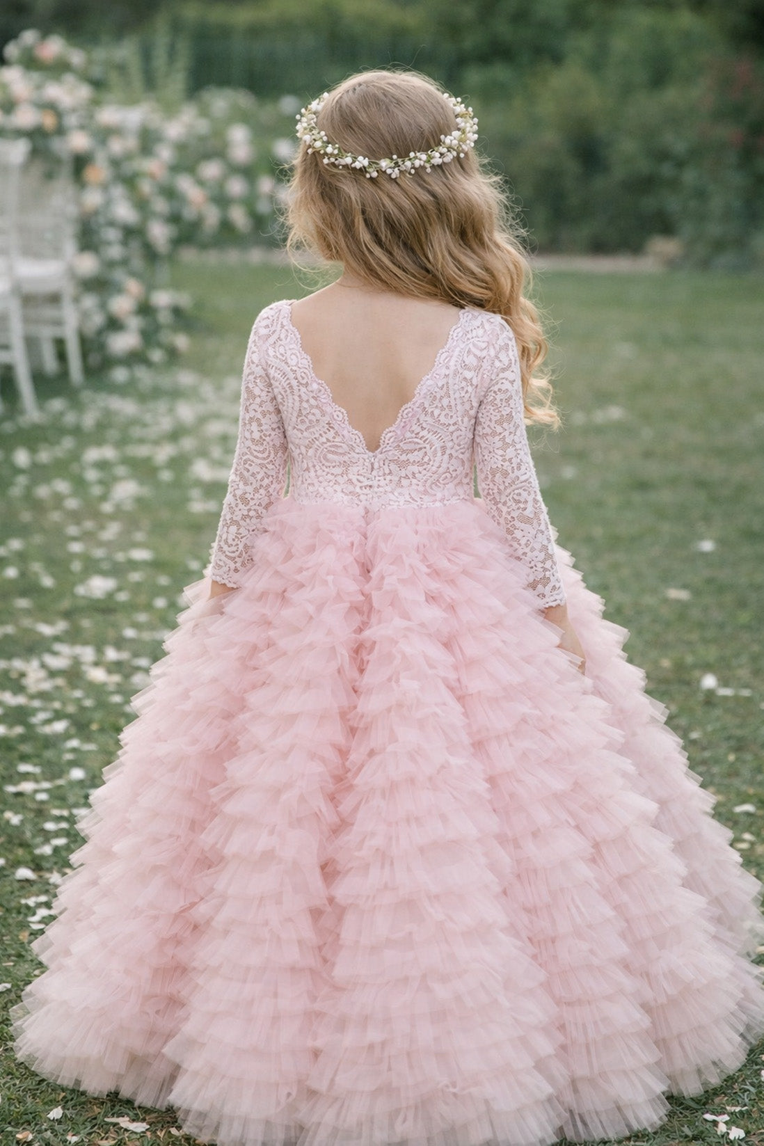 Mabel in Pink Party Girl or Flower Girl Dress (New Size Dimension)