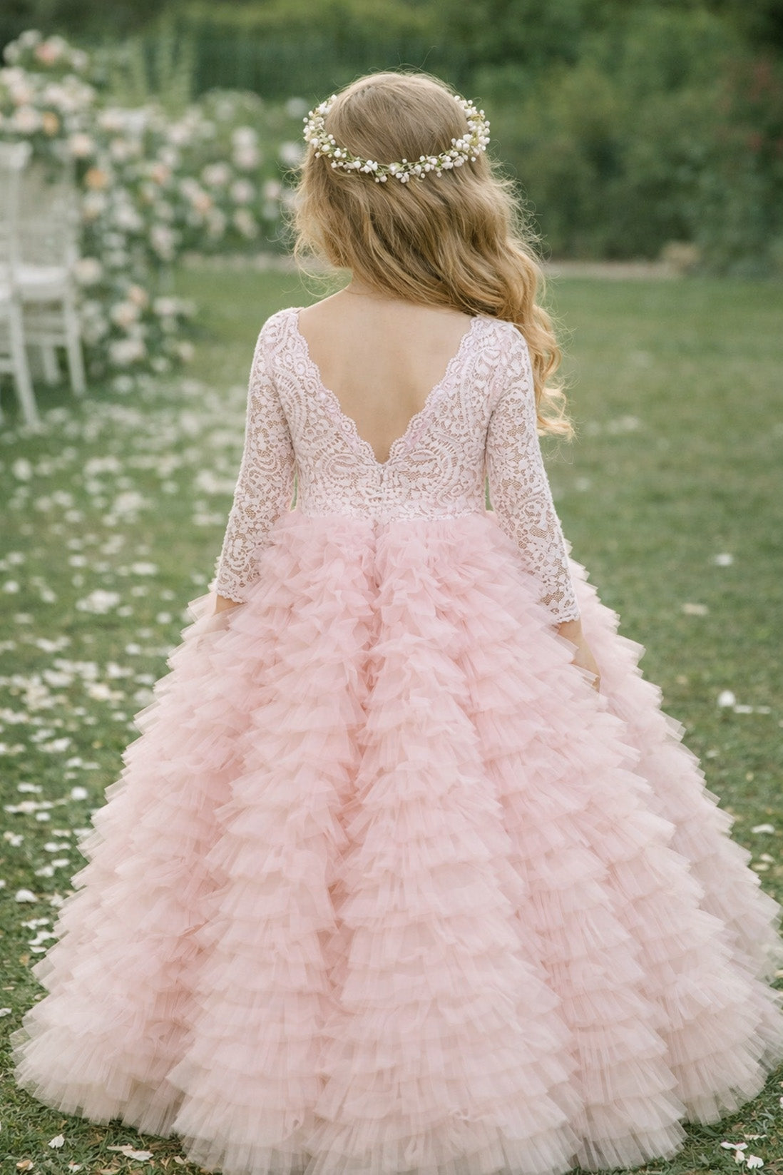 Mabel in Pink Party Girl or Flower Girl Dress