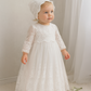 Magdalena - Baptism Christening Gown with Bonnet