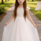 Magnolia in Ivory White ~ A-line Party or Flower Girl Dress