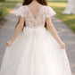 Magnolia in Ivory White ~ A-line Party or Flower Girl Dress