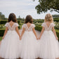 Magnolia in Ivory White ~ A-line Party or Flower Girl Dress