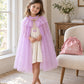 Marshmallow Cape ~ A Perfect Christmas Gift For Girls with a Pink Satin Drawstring Bag